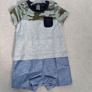 Gap camo shorts set (1 piece)